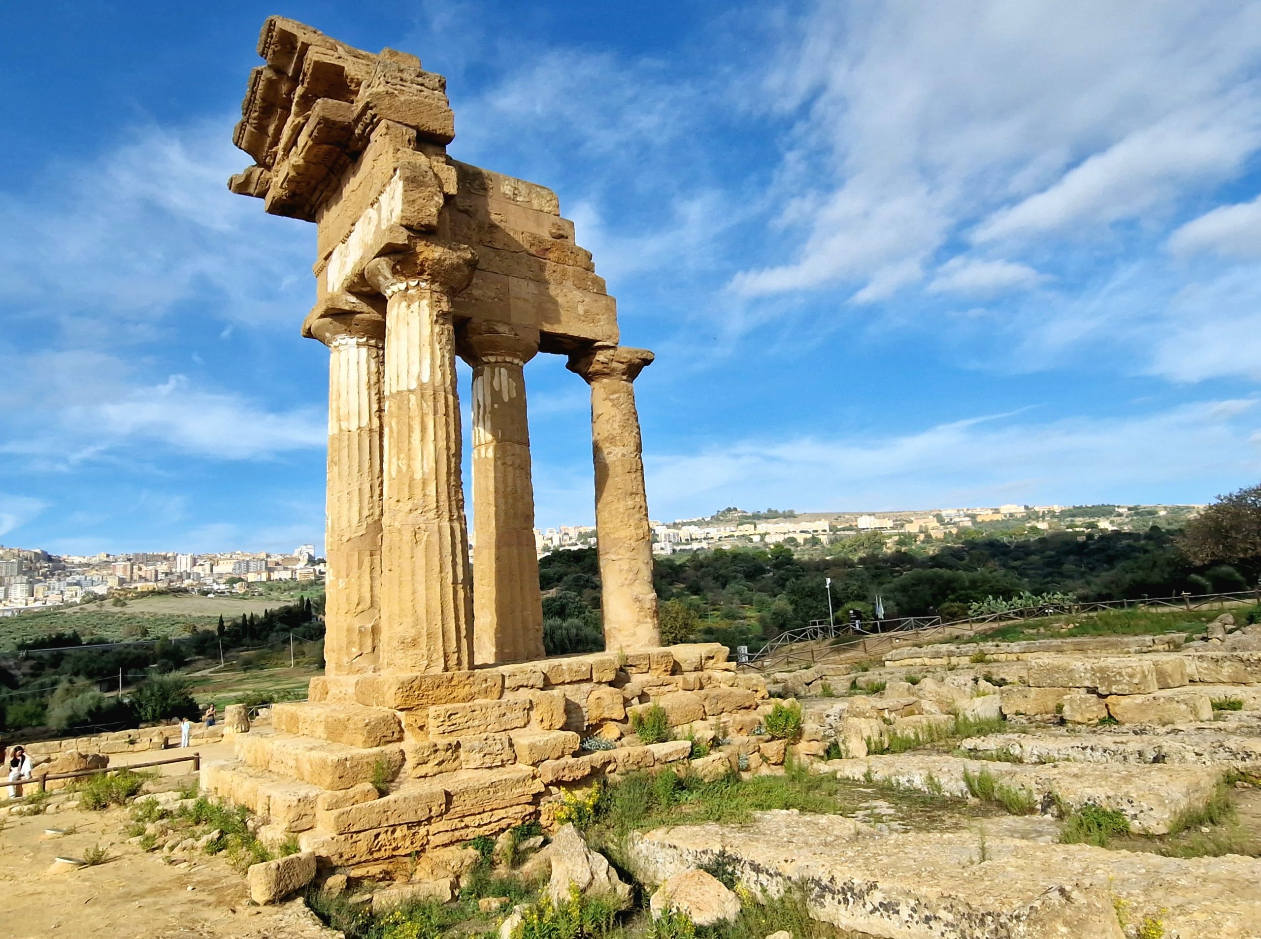 Der Tempel von Castor und Pollux in Agrigento